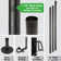 Excello Global Products V2 Light Pole 4 Pack With 100' Of LED Edison Bulb String Lights (Deck Mount)