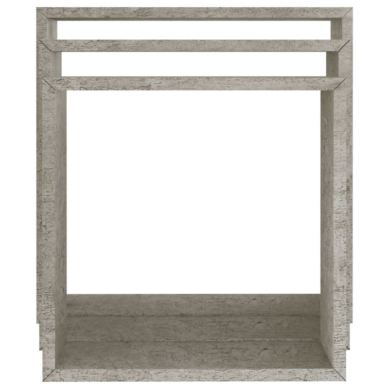 Gracelin 3 Piece Square Floating Shelf, Concrete Grey