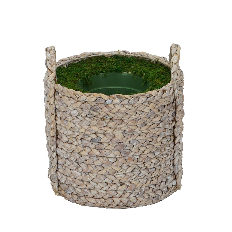 82'' Faux Palm Tree in Wicker/Rattan Basket, Beige