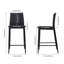 Upholstered Counter Stool with Metal Frame