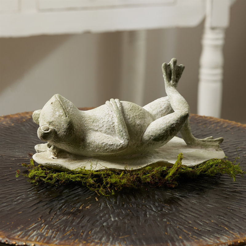 Laying Frog Figurine