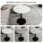 Marble-Top Round Side Table With Tapered Pedestal Base, Ideal For Living Room, Modern Minimalist Design-241428744