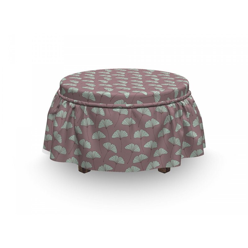 Housse pour repose-pieds ginkgo leaves