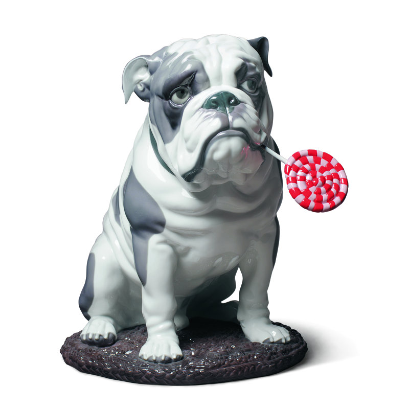 Bouledogue avec figurine lollipop