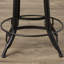Swivel Solid Wood Adjustable Height Bar Stool-2111277971