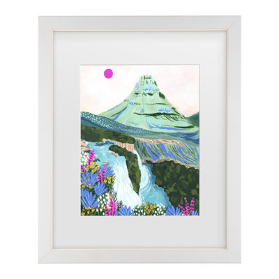 Bolog Sarah Gesek Kirkjufell Matted Framed Art