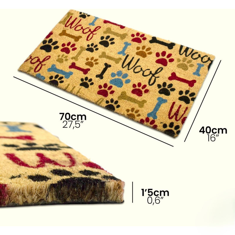 Non-Slip Abstract Doormat