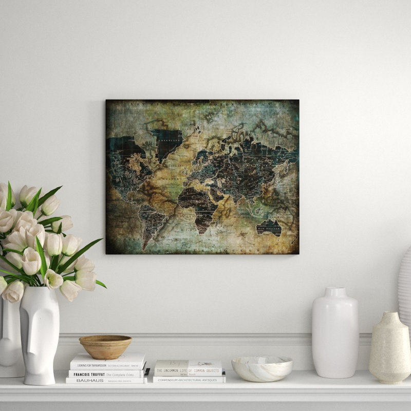Ancient Geography Print by Sofia Fox, Outdoor, 24" H x 30" W