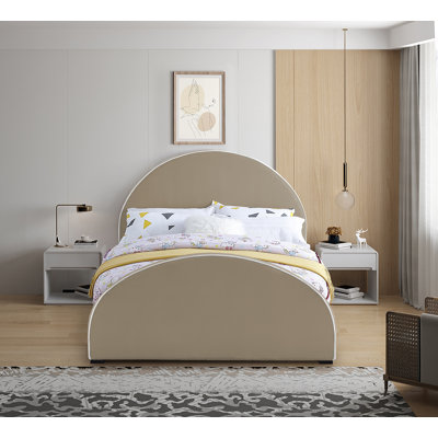 Hilbrand Upholstered Unfinished Panel Bed