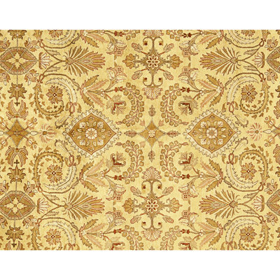 Tapis doré de haute qualité noué à la main