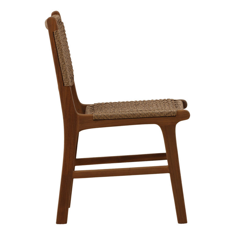 Dallas Wicker Outdoor Dining Chair, Light Brown