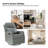 Giselle 26.5" Wide Manual Swivel Rocker Recliner with Metal Base-671010835