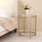 Round Glass Top End Side Table-1822493023
