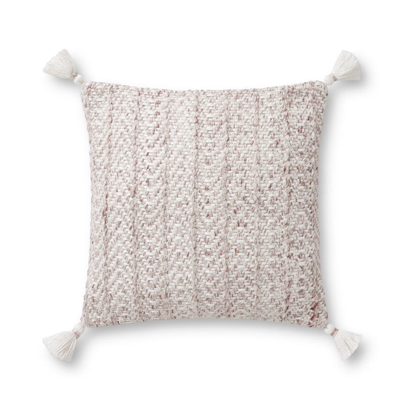 PLL0068 Blush / Natural 18" X 18" Cover Only Pillow