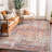 Transitional Distressed Machine Washable Non Slip Area Rug-129453008