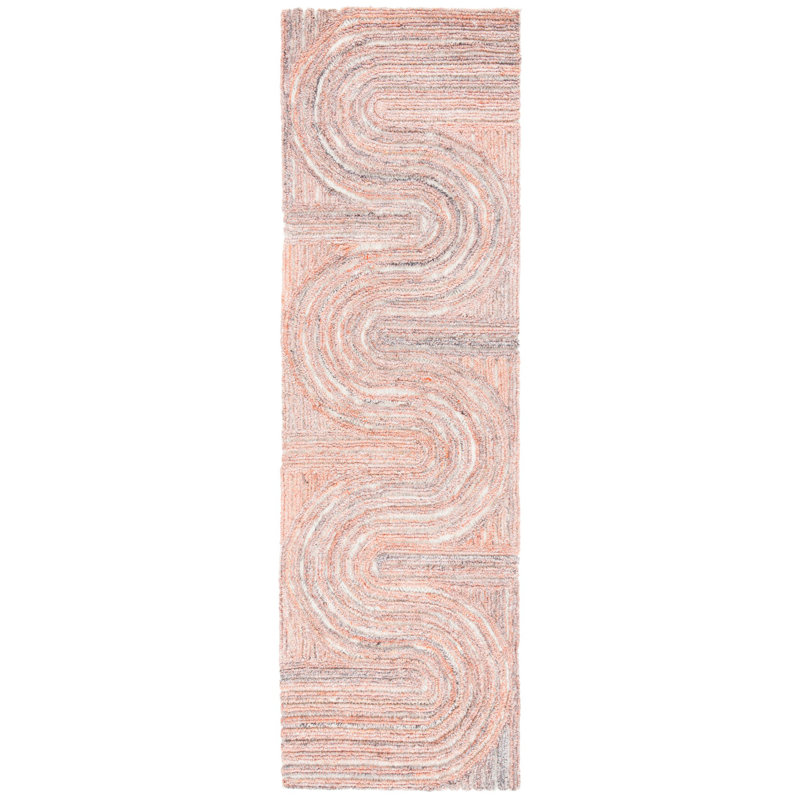 Stalnaker Hand Tufted Performance Abstract Rug, Runner 2'3" x 8'