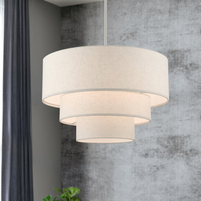 Bertan 4-Light Dimmable Adjustable Height Tiered Chandelier