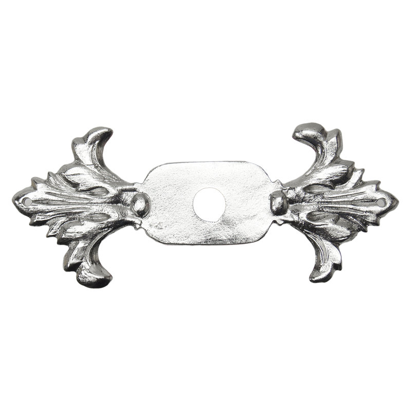 Acanthus large escutcheon Renaissance style in Chalice, Chrome
