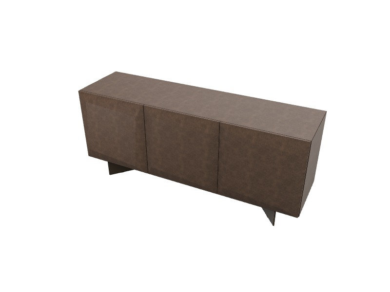 Alterego Sideboards Buffets, 31.13"H x 71.38"W x 19.75"D, Matt Bronze Brushed/Matt Bronze