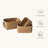 Small Wicker Storage Basket, Made Of Recycled Paper Rope. Suitable For Shelves, Bathroom Cabinets, Drawers, Etc. Square Decorative Storage Basket, 3-Piece Set.
