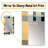 Black And Cream Plaid Sophistication - Plaid  Large Mirror, Plaid Decorative Wall Mirror, Printed Metal Art-1947027155