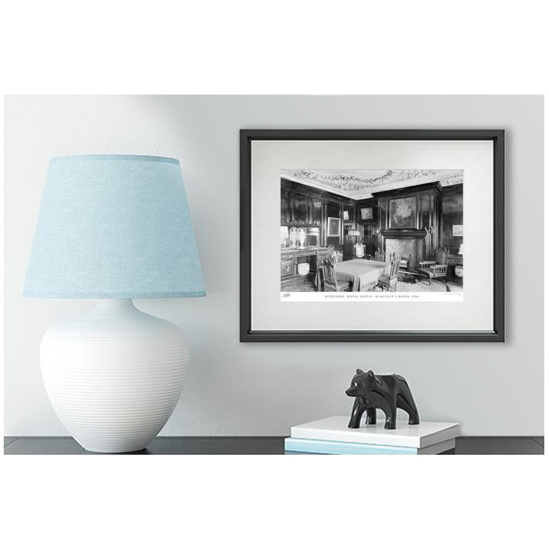 Bideford, Royal Hotel, Kingsley's Room 1906 - Single Picture Frame Print, 45cm H x 60cm W x 2.3cm D