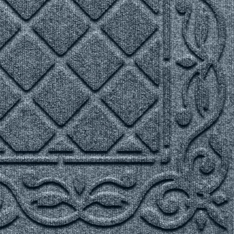 WaterHog Tristan 22 in. x 60 in. Indoor Outdoor Runner Doormat, 0.37" H x 60" W x 22" D, Bluestone