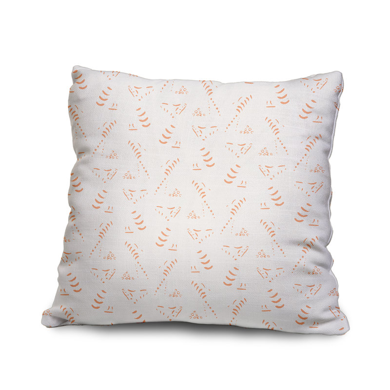 Housse de coussin rectangulaire d’extérieur/insert, 20 po X 20 po, Orangé