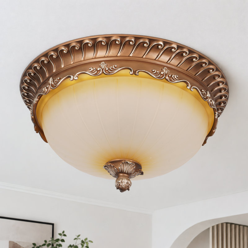 Plafonnier encastré 4 lumières American Vintage