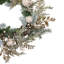 Glittered Mixed Foliage With Ornaments Artificial Christmas Wreath - 24" - Unlit