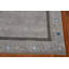 Tapis gris à motif géométrique Gabbeh