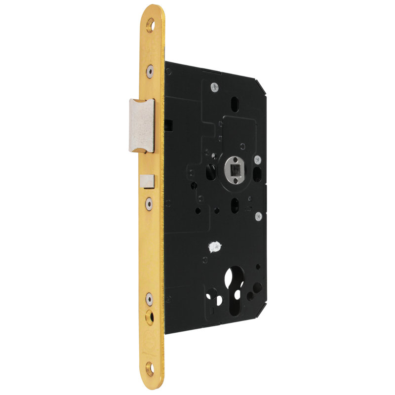 Amauriah Locks 72Mm Mortice Nightlatch Case, Polished Brass