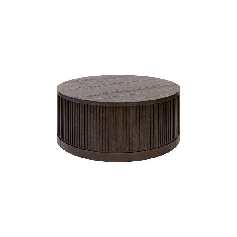Table basse ronde Girdhari - brun