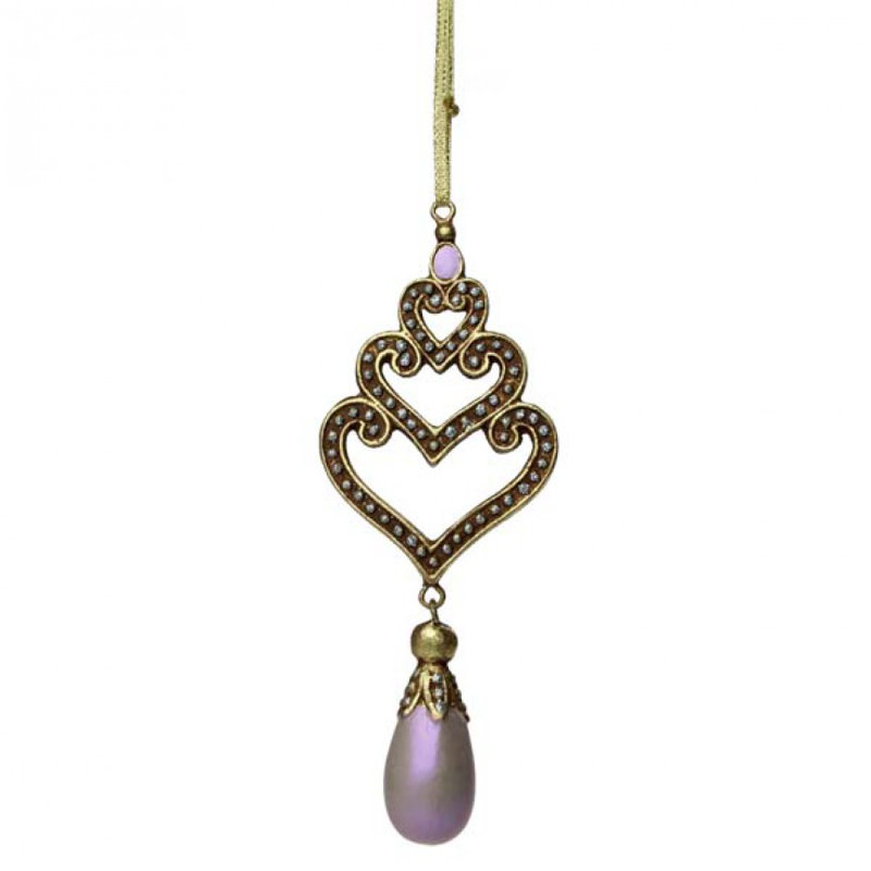 16cm Holiday Shaped Ornament, Iridescent Pink