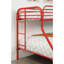 Lit superposé simple au dessus d'un lit double en métal Carrasquillo par Zoomie Kids-885666611