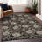 Premium Machine Washable Prisco Black Rug-2044198995