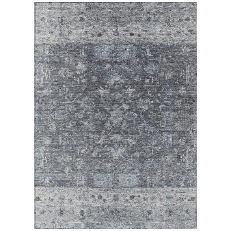 Machine Washable Indoor/Outdoor Chantille ACN2323 Global Rug, Rectangle 3' x 5'