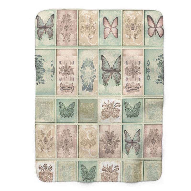 Patchwork Breeze - couverture de qualité supérieure 1 pièce, Lit simple