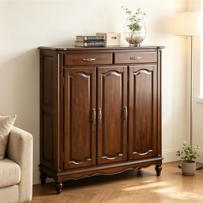 American style retro storage shoe cabinet