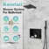 Single Handle 2-Spray Shower Faucet 2.0 GPM With Built-In Niche Drip Free Hand Shower Head