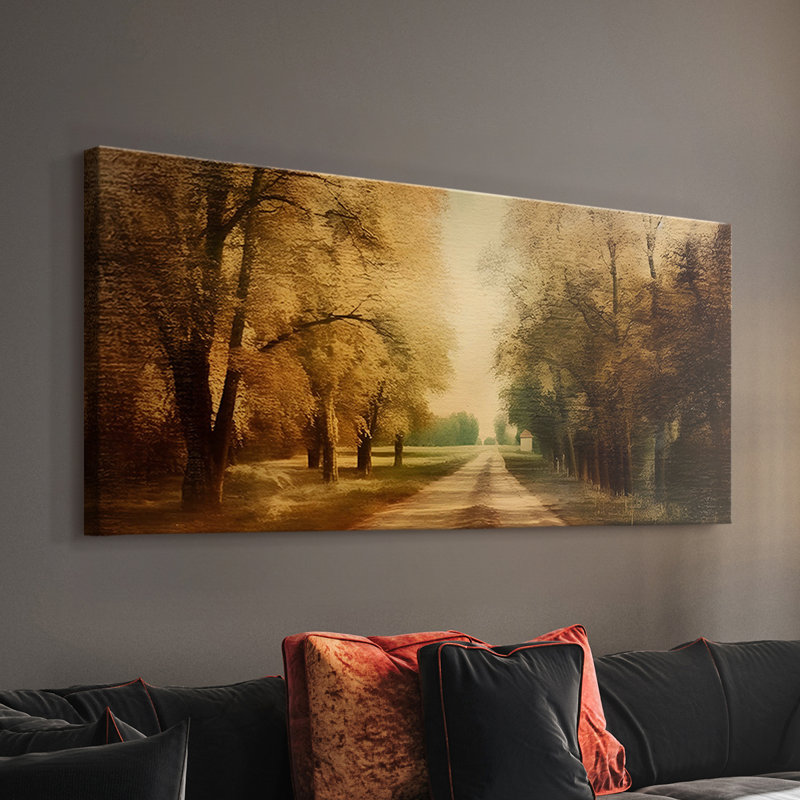 Paysage, série CCLXV, toile tendue avec châssis, prête à être accrochée, H 24 po x l 48 po