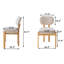 Chaise d'appoint moderne rembourrée en tissu et bois massif-444028647-458674950