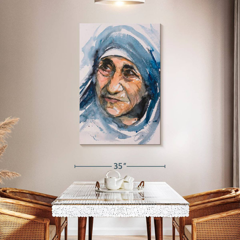 Leisha Mother Teresa, H 48 po x l 32 po