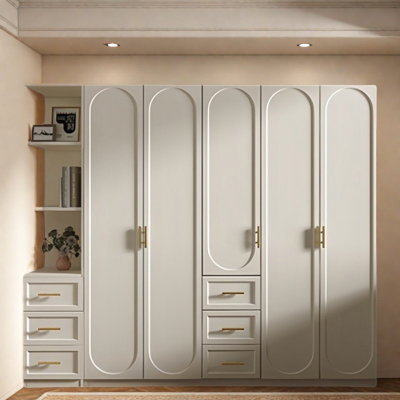 Garde-robe moderne simple de couleur unie