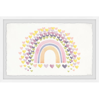Geist Heart-Shaped Rainbow Framed Print