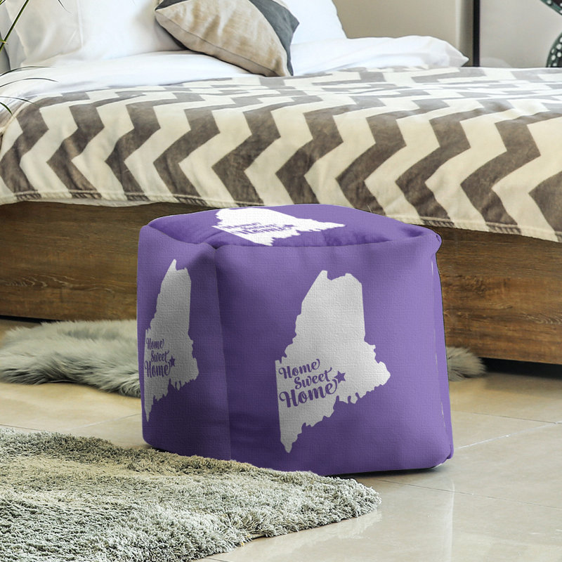 Repose-pieds à cubes bangor the home, Mauve