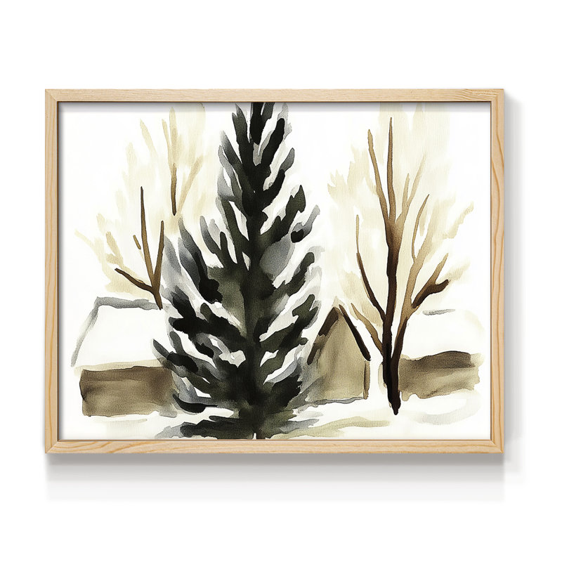 Chirstmas Art-CXXII -Framed Print - Restickable, 8" H x 10" W, Natural
