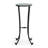 16.5"W x 16.5"D x 18"H Metallic Silver Round Drum Iron End Table