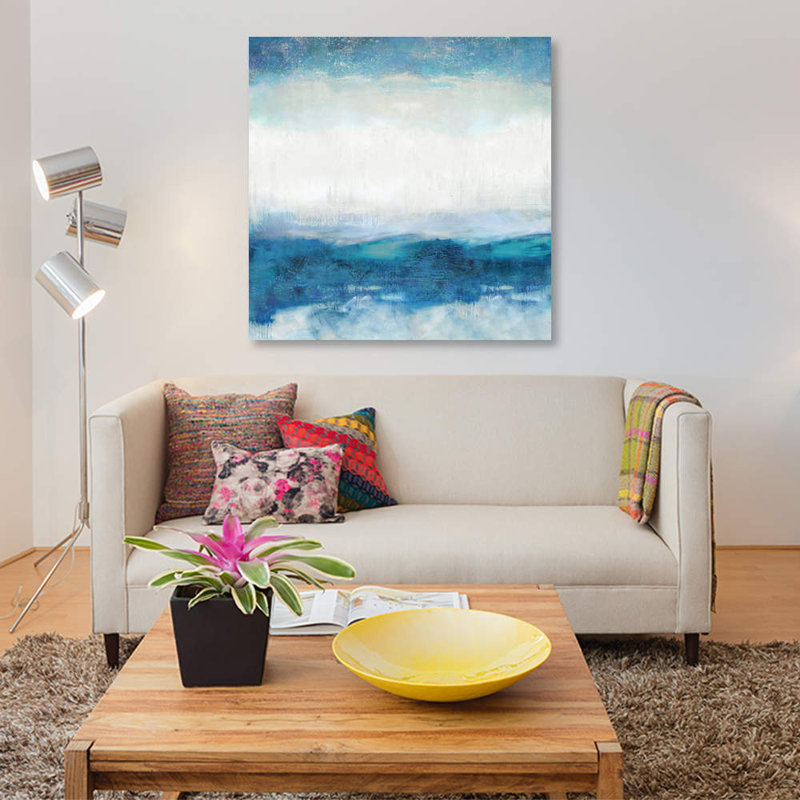 «Aqua Motion», reproduction sur toile, H 18 po x l 18 po x P 1,5 po, Toile tendue, Pas de tapis