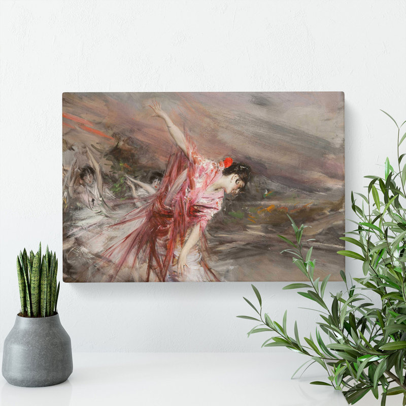 The Spanish Dancer by Giovanni Boldini - Wrapped Canvas Painting, 50cm H x 76cm W x 3cm D